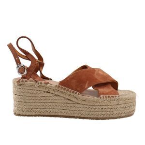 🔥NEW Rag Bone Henna Brown Suede Hera Wedge Espadrille Sandal 9.5US/39.5EU🔥